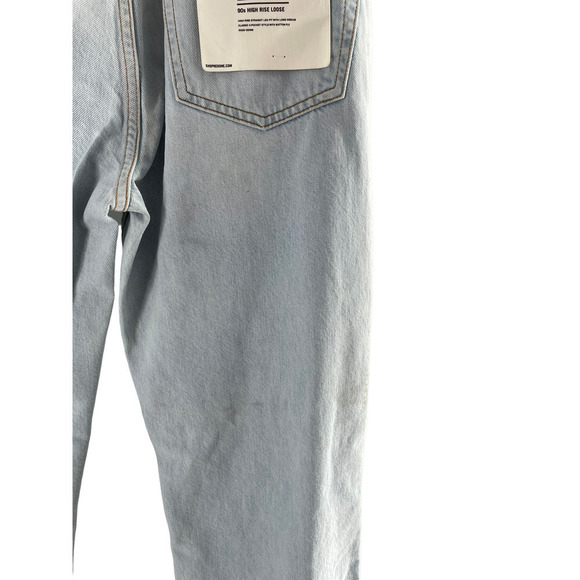 NWT $295 RE/DONE 90S HIGH RISE LOOSE BLEACH DESTROY JEANS - Picture 8 of 12